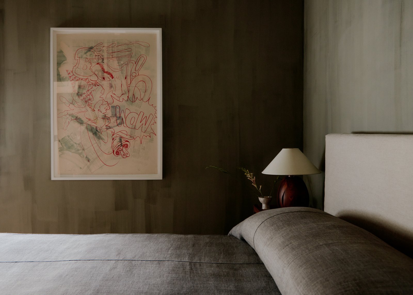 Mosaic-tiled bathroom in the Queen Room at Bradley Beach hotel.